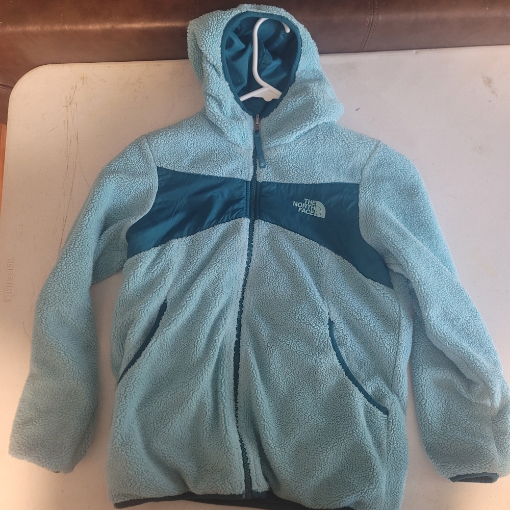 Northface reversible jacket Girls size large